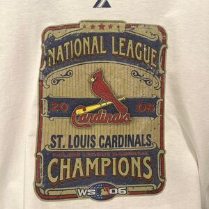 2006 St Louis Cardinals National League Champions white t-shirt
